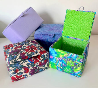Workshop | Creative Craft Show / The Stitch Show: Exeter - Autumn 2024 | BEAUTIFUL FABRIC BOXES with Pat Lumsdale - Saturday 28th September 2024 - 13.00pm