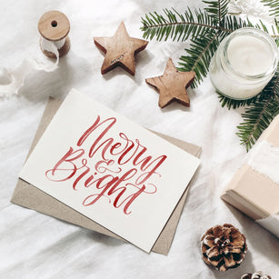 Workshop | Creative Craft Show/Simply Christmas: Birmingham Autumn 2023 | FESTIVE BRUSH CARD DESIGN with The Modern Calligraphy Co - Saturday 4th November 2023 - 15.45am