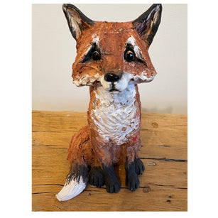 Workshop | The Creative Craft Show / Sewing for Pleasure / Fashion & Embroidery, Birmingham NEC - Spring 2026 | CERAMIC SEATED FOX with Ros Ingram - Friday 13th March 2026 14.15pm
