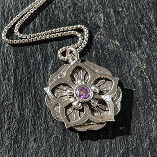 Workshop | Creative Craft Show and The Stitching Show: Exeter - Autumn 2026 | FLOURISH & BLOOM FINE SILVER PENDANT with Tracey Spurgin - Thursday 24th September 2026 - 12.15pm