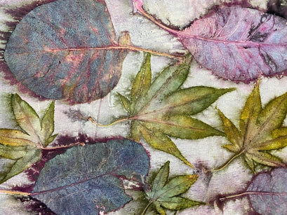 Workshop | The Creative Craft Show/The Scottish Quilting Show: Glasgow Spring 2025 | FROM THE KITCHEN TO THE WALL  – ECOPRINTING PATTERNS WITH NATURAL DYES with Elisabeth Viguie Culshaw - Saturday 8th March 2025 - 14.15pm