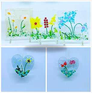 Workshop | The Creative Craft Show/The Scottish Quilting Show: Glasgow Spring 2025 | FUSED GLASS SPRING FLOWER GARDEN with Julie Bowden, Kiln Time - Friday 7th March 2025 - 10.00am