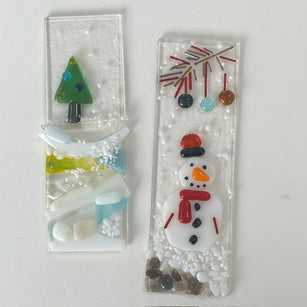 Workshop | The Creative Craft Show/Sewing For Pleasure Winter/Simply Christmas/Birmingham /Autumn/2026 | GLASS FUSION – WINTER PLAQUE with Katharine Wright, Leicestershire Craft Centre - Sunday 8th November 9.45am