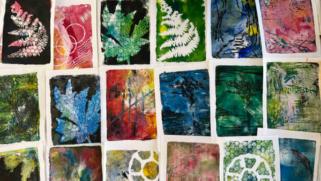 Workshop | The Creative Craft Show/The Scottish Quilting Show: Glasgow Spring 2024 | GORGEOUS GELLI PLATE PRINTING with Gillian Cooper- Thursday 7th March 2024 - 10.30am