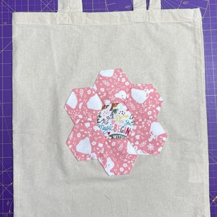 Workshop | The Creative Craft Show / Sewing for Pleasure / Fashion & Embroidery, Birmingham NEC - Spring 2026 | GRANDMA’S HEXIFORM FLOWER ON A TOTE BAG with Rachel D’Ambrosio – Sunday 15th March 2026 11.15am