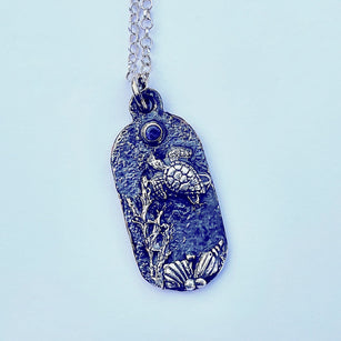 Workshop | The Creative Craft Show / Sewing for Pleasure / Fashion & Embroidery, Birmingham NEC - Spring 2025 | INTO THE BLUE FINE SILVER PENDANT with Tracey Spurgin - Sunday 16th March 2025 - 12.30pm