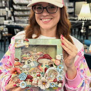 Workshop | The Creative Craft Show / Sewing For Pleasure Winter/Simply Christmas/Birmingham/Autumn/2025 | ALICE THEMED PAPERCRAFT SHADOW BOX with Janelle Goodie – Saturday 1st November 2025 – 13.00pm
