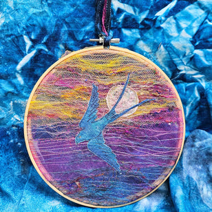 Workshop | The Creative Craft Show/Sewing For Pleasure Winter/Simply Christmas/Birmingham /Autumn/2026 | MOONLIGHT FLIGHT IN FREE-MOTION EMBROIDERY with Ruth Parkinson-Johns - Friday 6th November 12.15pm