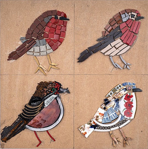 Workshop | The Creative Craft Show/Simply Christmas: Glasgow Autumn 2026 | MOSAIC ROBIN PLAQUE with Sara Melville - Sunday 25th October 2026 - 1.45pm