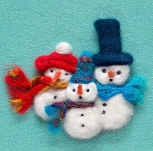 Workshop | The Creative Craft Show/Simply Christmas: Glasgow Autumn 2026 | NEEDLE FELTED FESTIVE SNOWMEN with Lynne McGill, LinPin Crafts - Saturday 24th October 2026 - 2.00pm