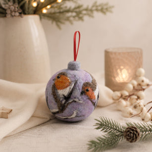 Workshop | The Creative Craft Show/Sewing For Pleasure Winter/Simply Christmas/Birmingham /Autumn/2026 | NEEDLE FELTED ROBIN BAUBLE with Steffi Stern, The Makerss - Friday 6th November 09.45am