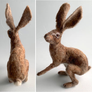 Workshop | The Creative Craft Show / Sewing for Pleasure / Fashion & Embroidery, Birmingham NEC - Spring 2024 | REALISTIC NEEDLE FELTED HARE with Joan Moncrieffe (aka Prowse) ALL DAY MASTERCLASS