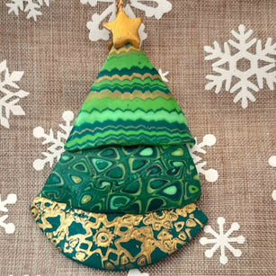 Workshop | The Creative Craft Show/Sewing For Pleasure Winter/Simply Christmas/Birmingham /Autumn/2026 | OH CHRISTMAS TREE, OH CHRISTMAS TREE – HANGING ORNAMENT with Angela Smith, The British Polymer Clay Guild - Saturday 7th November 9.45am