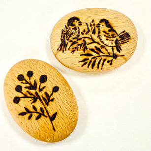 Workshop | The Creative Craft Show / Sewing for Pleasure / Fashion & Embroidery, Birmingham NEC - Spring 2025 | PYROGRAPHY PEBBLES with Hannah Harrison, Leicestershire Craft Centre - Sunday 16th March 2025 - 9.45am