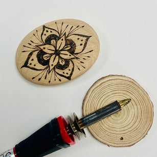 Workshop | Creative Craft and The Stitching Show: Farnborough - Autumn 2026 | BEAUTIFUL PYROGRAHY PEBBLE with Katharine Wright, Leicestershire Craft Centre - Saturday 12th September 2026 - 10.15am