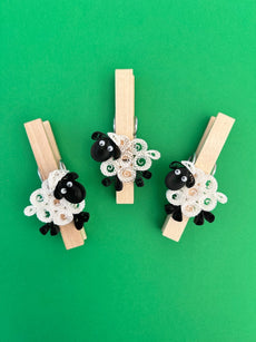 Workshop |The Creative Craft Show / Sewing for Pleasure / Fashion & Embroidery, Birmingham NEC - Spring 2024 | QUILLING SHEEP PEGS with Rachel Warrillow – The Quirky Quiller - Thursday 14th March 2024- 13.30pm