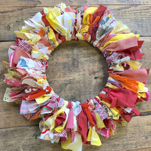 Workshop | The Creative Craft Show / Sewing for Pleasure / Fashion & Embroidery, Birmingham NEC - Spring 2025 | RAG WREATH with Kim Searle, Darn it! Workshops - Friday 14th March 2025 - 13.30pm