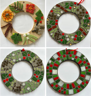 Workshop | Creative Craft Show/ The Stitching Show / Simply Christmas: Glasgow - Autumn 2025 | MOSAIC CHRISTMAS WREATH DECORATION with Sara Melville - Thursday 23rd October 2025 - 2.15pm