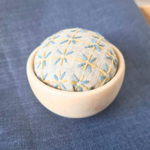 Workshop | The Creative Craft Show/Sewing For Pleasure Winter/Simply Christmas/Birmingham /Autumn/2026 | SASHIKI PINCUSHION with Donna Davies, Make Your Own Happy Friday 6th November 13.30pm