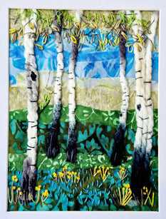 Workshop | The Creative Craft Show / The Scottish Quilting Show, Glasgow SEC 2024 | SPRING BIRCH TREES With Rox Pallatt, Hannah’s Room- Saturday 9th March 10.15am