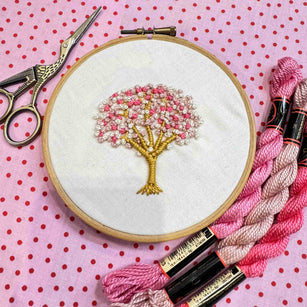 Workshop | The Creative Craft Show / Sewing for Pleasure / Fashion & Embroidery, Birmingham NEC - Spring 2026 | SPRING BLOSSOM TREE EMBROIDERY with Gini Armitage, Gini’s Dorset Buttons - Thursday 12th March 2026 3.45pm