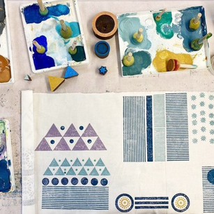 Workshop | Creative Craft and The Stitching Show: Farnborough - Autumn 2025 | INTRODUCTION TO INDIAN BLOCK PRINTING with Anna Weathery-Hastings - Saturday 6th September 2025 - 10.30am