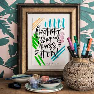 Workshop | The Creative Craft Show: Birmingham - Summer 2023 | Saturday 24th June 13.15 - COLOURFUL BRUSH CALLIGRAPHY ARTWORKS  with The Modern Calligraphy Company